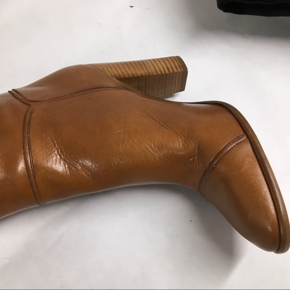 Marc Jacobs  Runway 2020  Tan Boots long, high heel Sz 38 US 7-7.5 New In Box - Picture 14 of 16